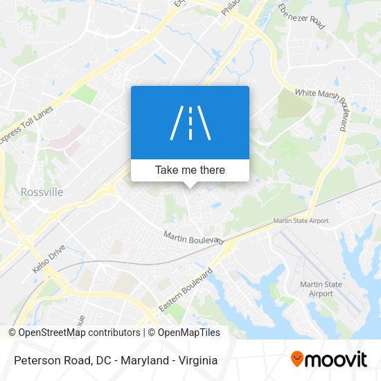 Peterson Road map