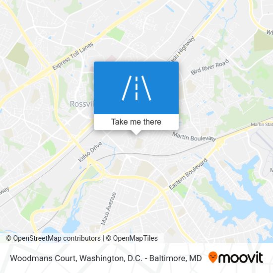 Woodmans Court map