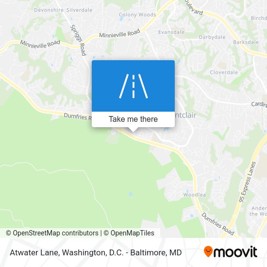 Mapa de Atwater Lane