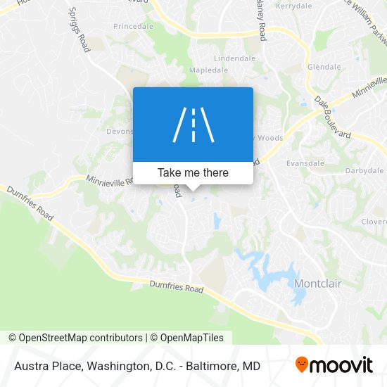 Austra Place map