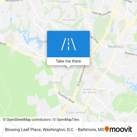 Blowing Leaf Place map