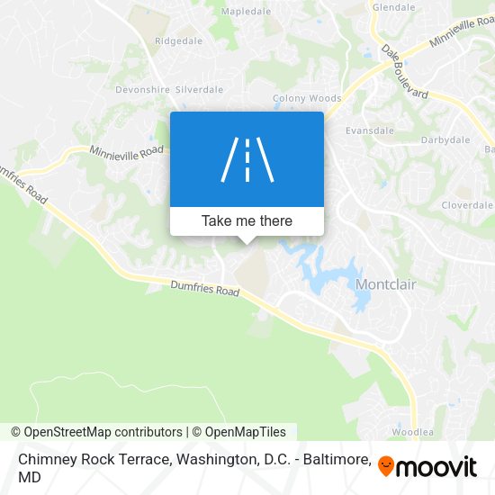 Chimney Rock Terrace map