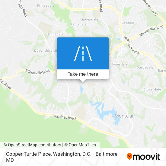 Copper Turtle Place map