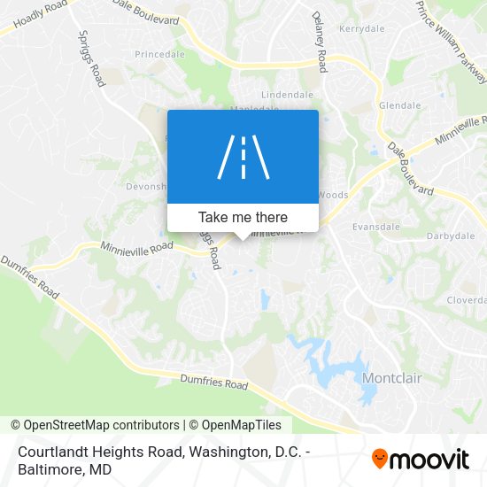 Mapa de Courtlandt Heights Road