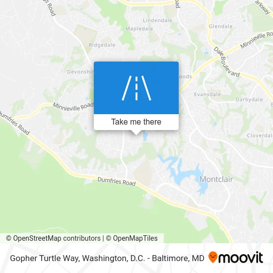 Gopher Turtle Way map