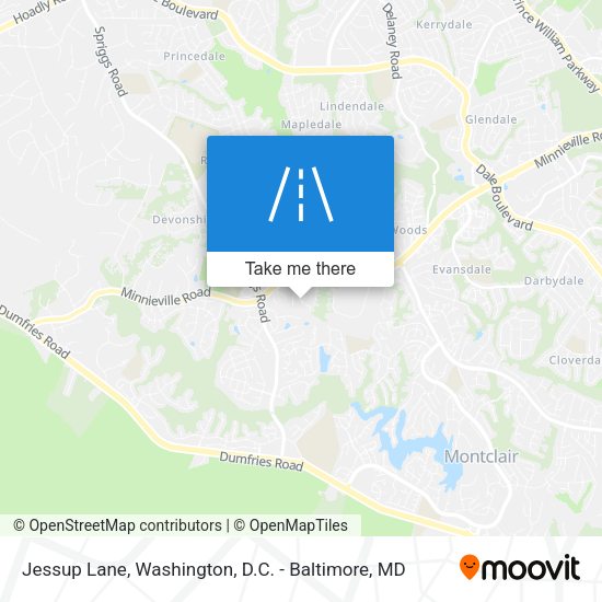 Jessup Lane map