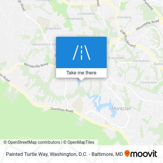 Mapa de Painted Turtle Way