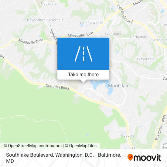 Southlake Boulevard map