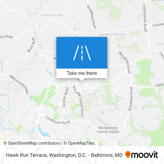 Hawk Run Terrace map