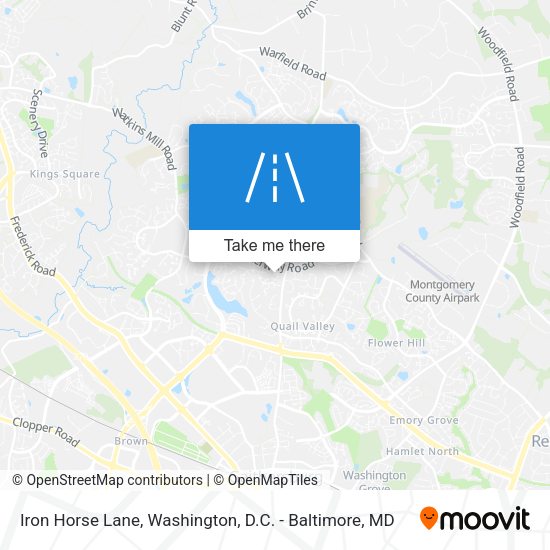 Iron Horse Lane map