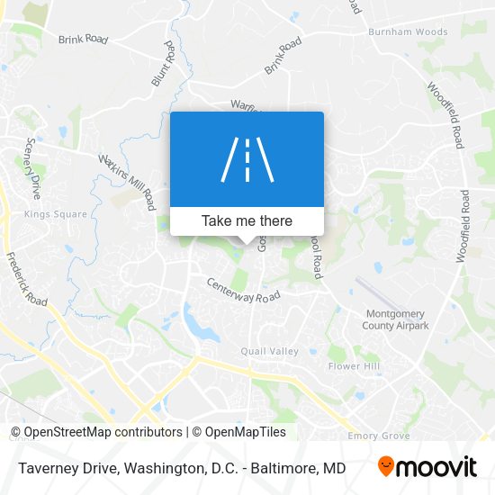 Taverney Drive map