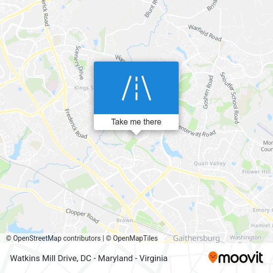 Mapa de Watkins Mill Drive
