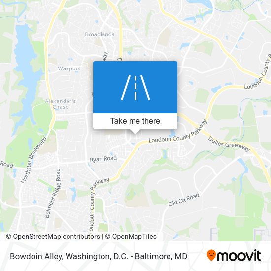 Bowdoin Alley map