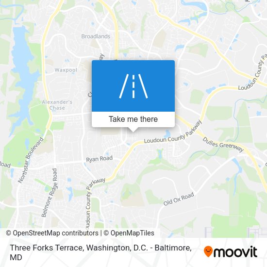 Three Forks Terrace map