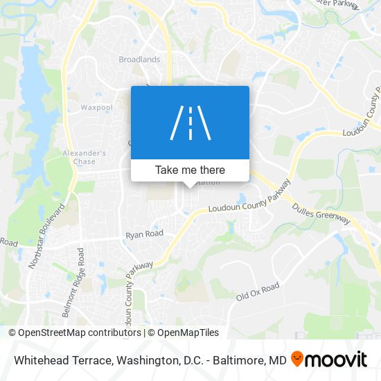 Whitehead Terrace map