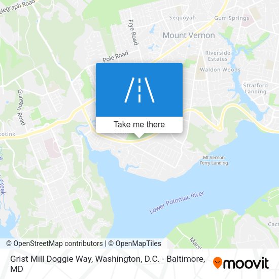 Mapa de Grist Mill Doggie Way