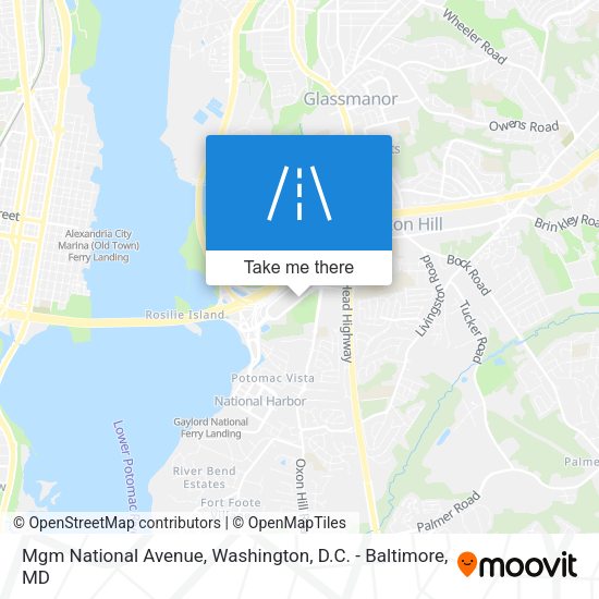 Mapa de Mgm National Avenue
