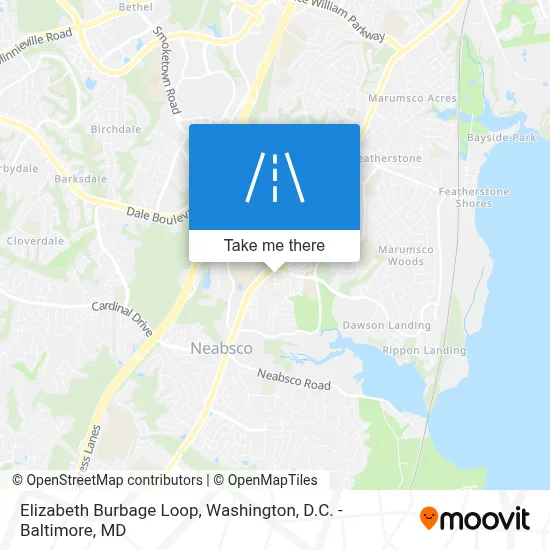 Elizabeth Burbage Loop map