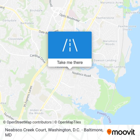 Neabsco Creek Court map