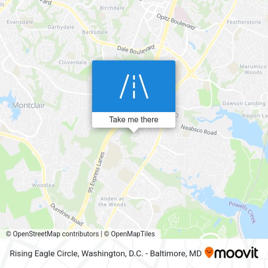 Rising Eagle Circle map