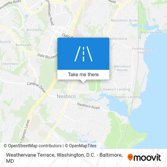 Weathervane Terrace map