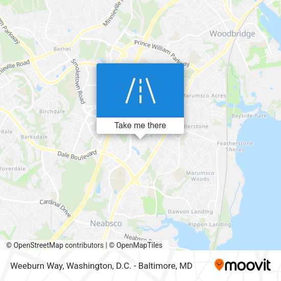 Weeburn Way map