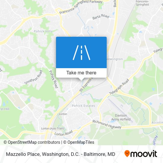 Mapa de Mazzello Place