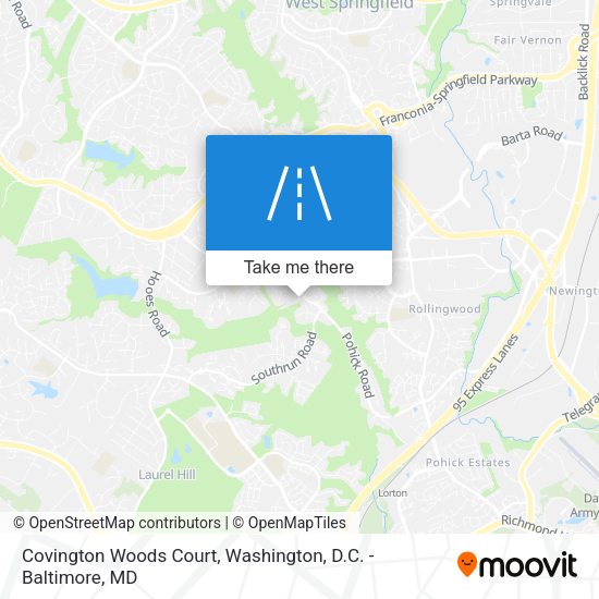 Covington Woods Court map
