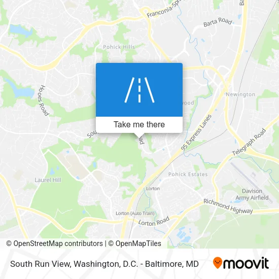 South Run View map