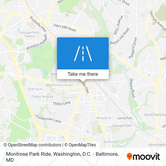 Montrose Park Ride map