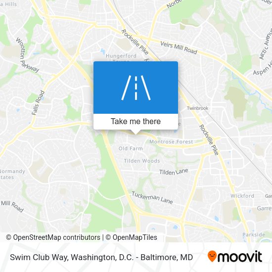 Mapa de Swim Club Way