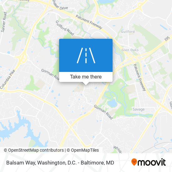 Balsam Way map
