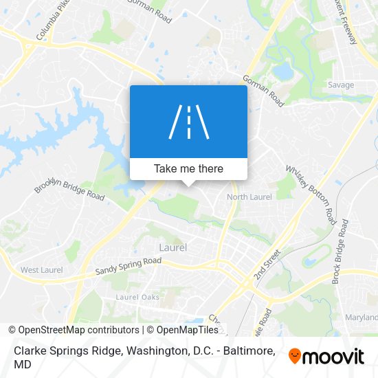 Mapa de Clarke Springs Ridge