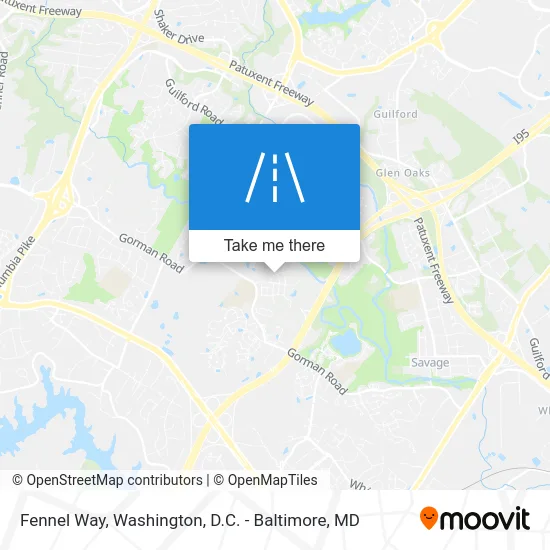 Fennel Way map