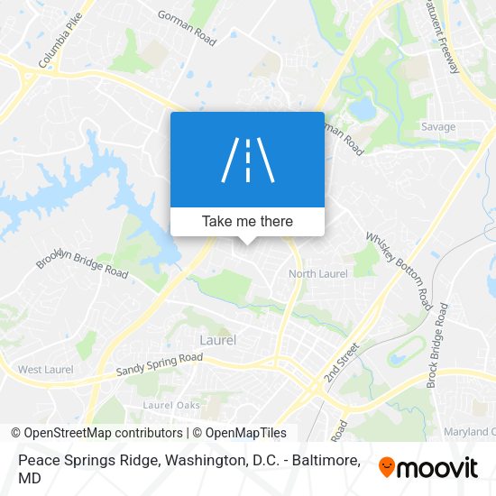 Peace Springs Ridge map