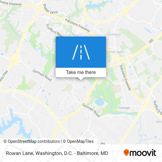 Mapa de Rowan Lane
