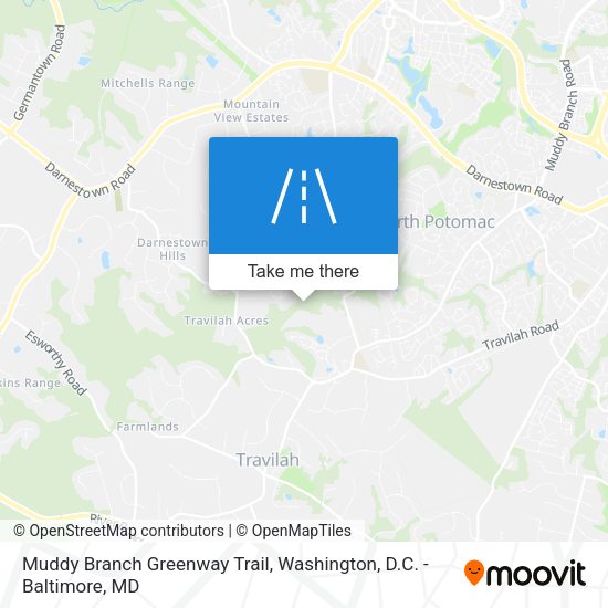 Mapa de Muddy Branch Greenway Trail