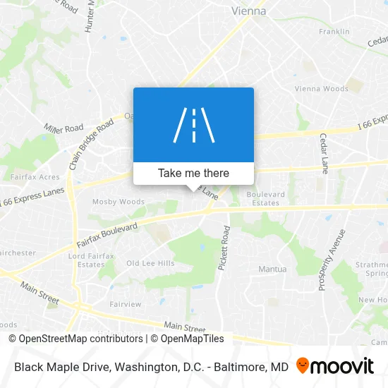 Black Maple Drive map