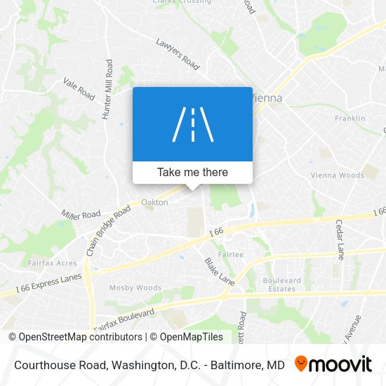 Courthouse Road map