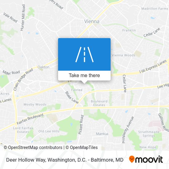 Deer Hollow Way map