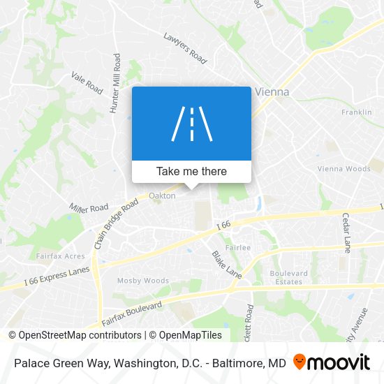 Palace Green Way map