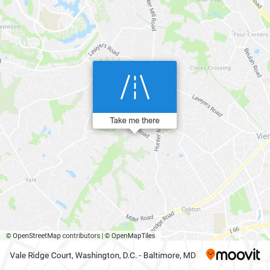 Vale Ridge Court map