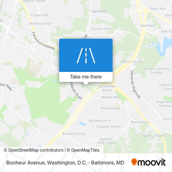 Mapa de Bonheur Avenue