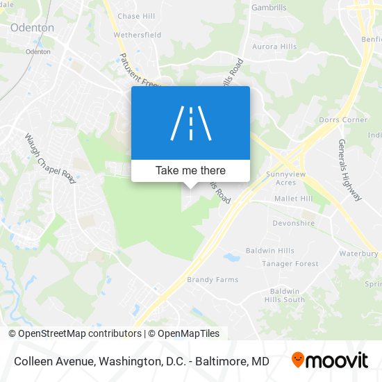 Colleen Avenue map