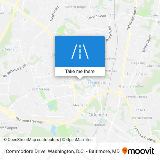Commodore Drive map