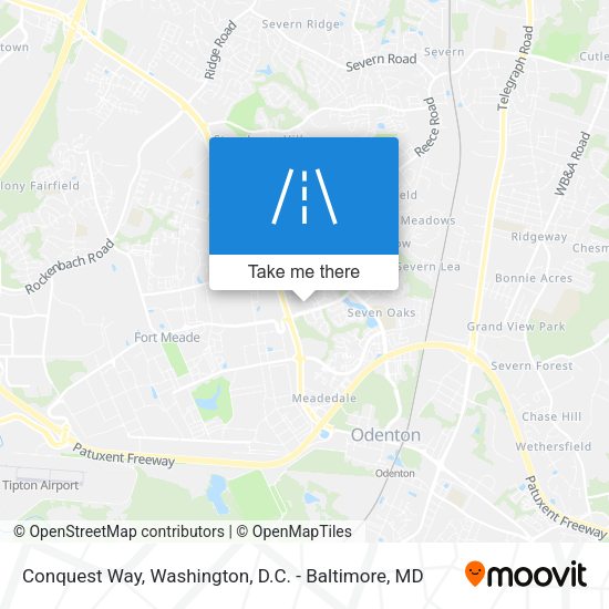 Conquest Way map