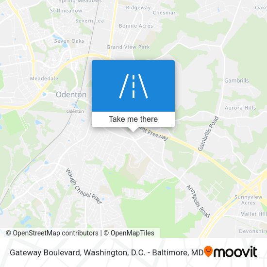 Gateway Boulevard map