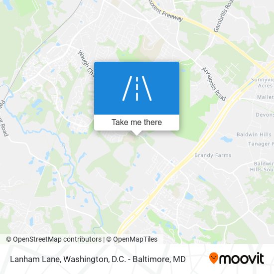 Lanham Lane map