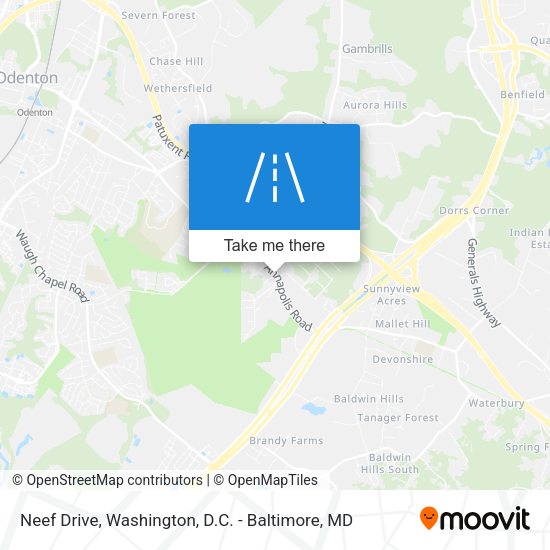 Neef Drive map