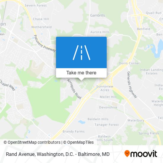 Mapa de Rand Avenue